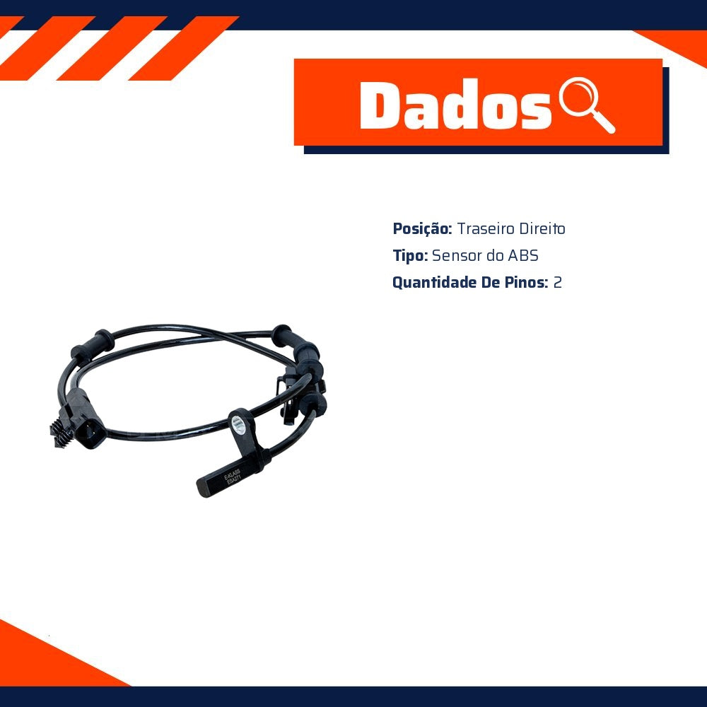 Sensor do ABS Traseiro Direito para Chrysler 300C - E-Klass - ESA271 - (5)