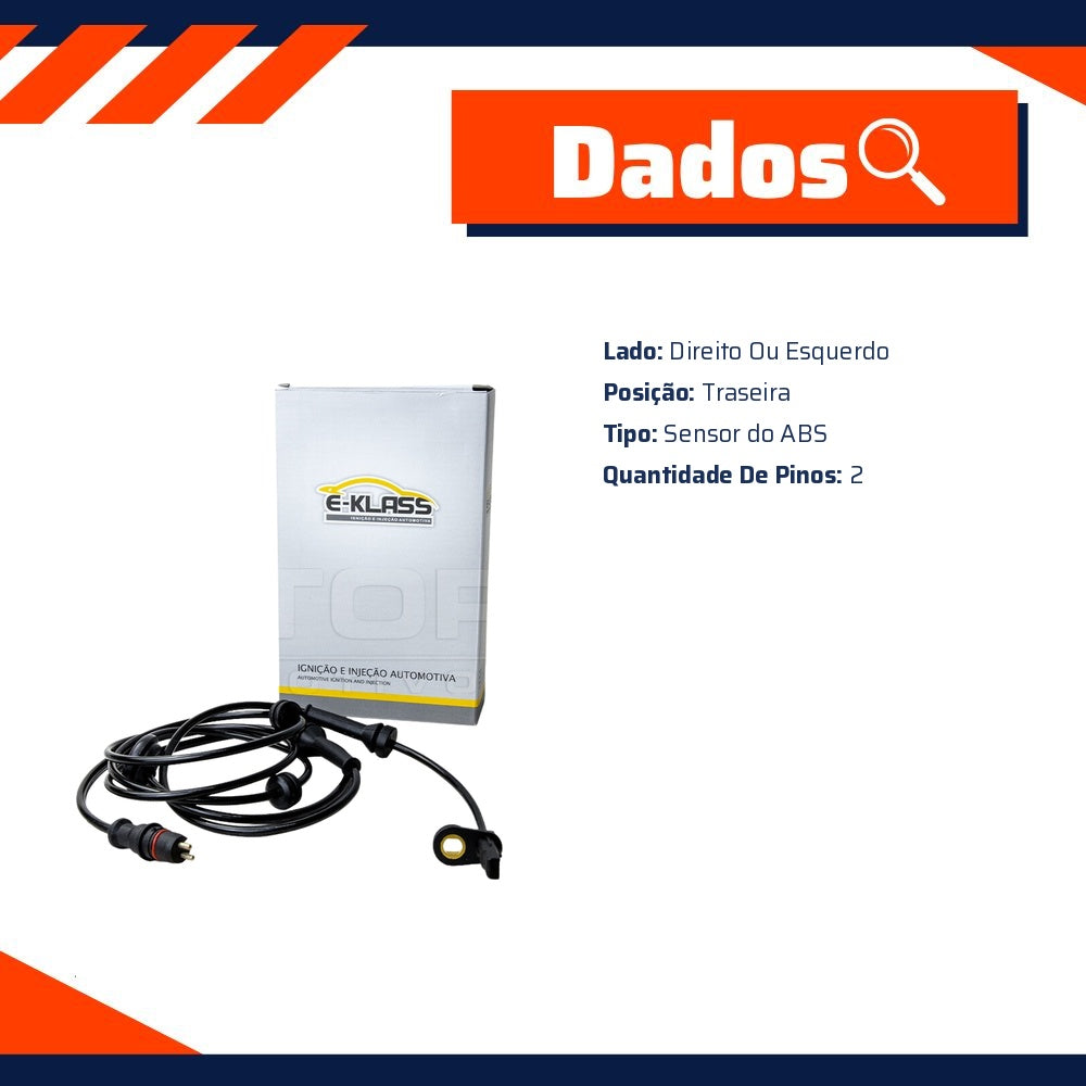 Sensor do ABS Traseiro para Fiat Doblo - E-Klass - ESA293 - (5)