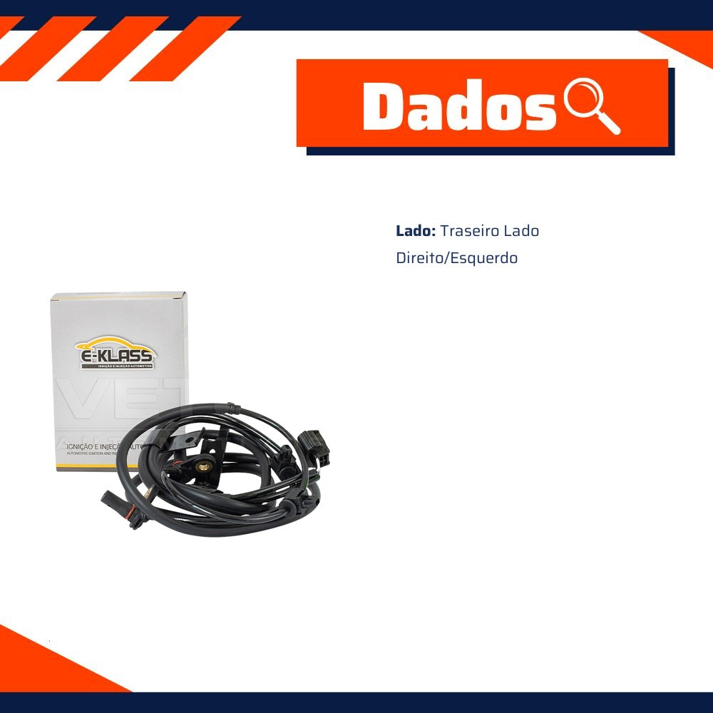 Sensor do ABS Traseiro para Chevrolet S10 - E-Klass - ESA058 - (2)