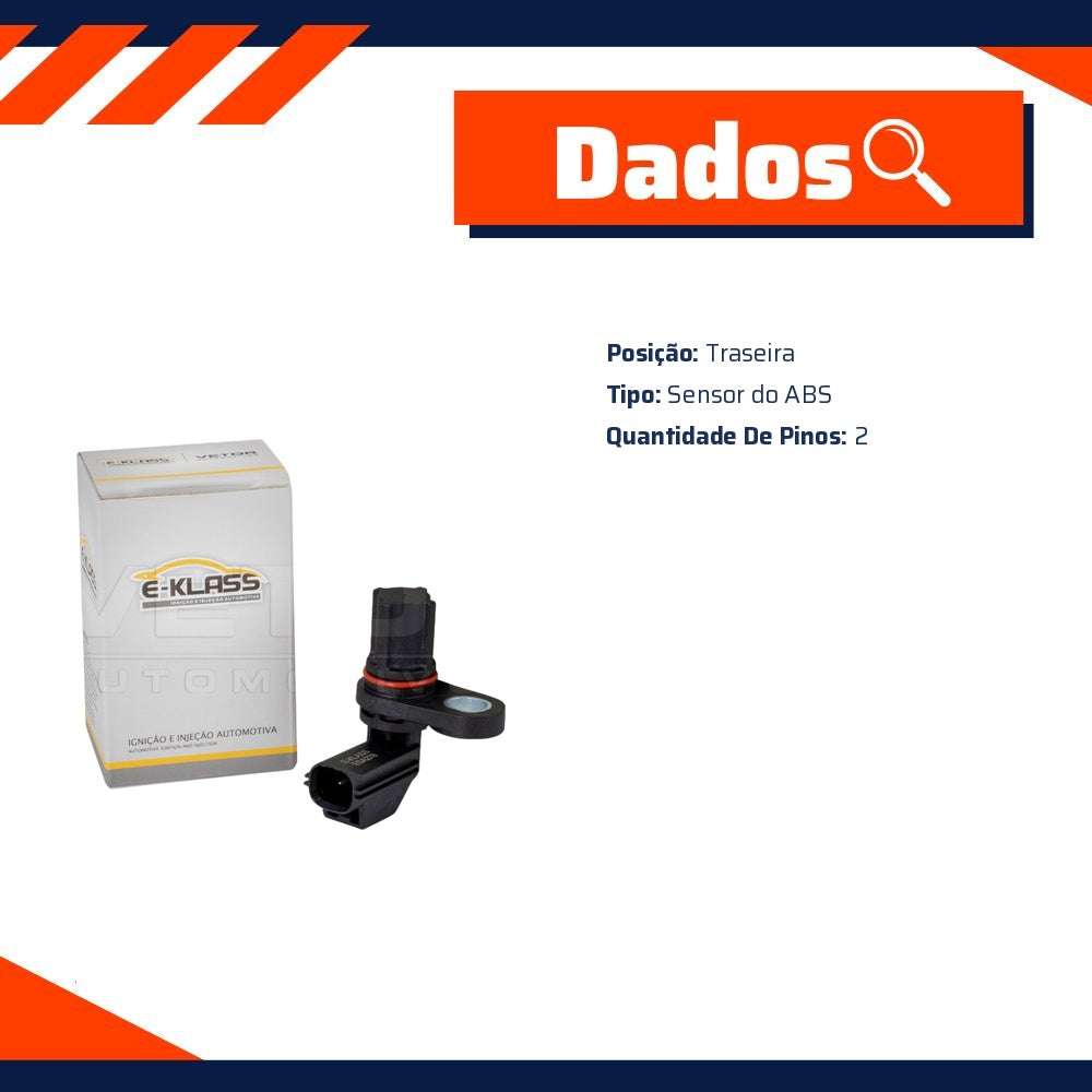 Sensor do ABS Traseiro para Dodge RAM 2500 - E-Klass - ESA278 - (5)