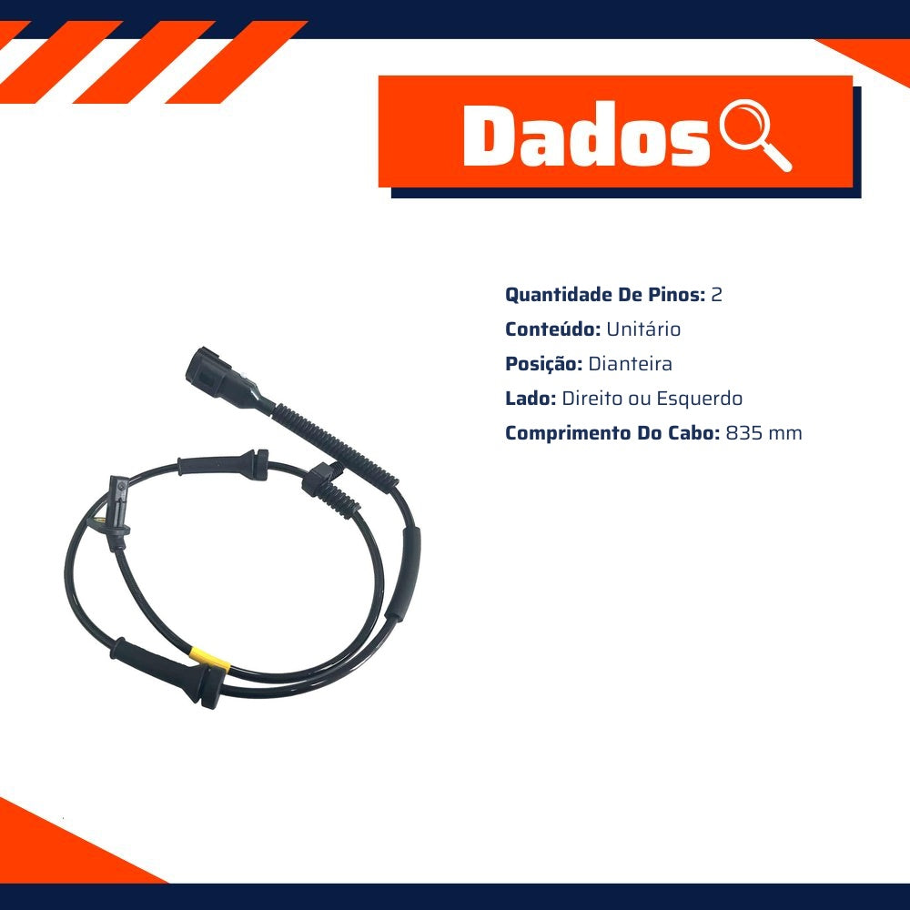 Par Sensores de ABS Dianteiro - Gauss - GS2771 - (9)