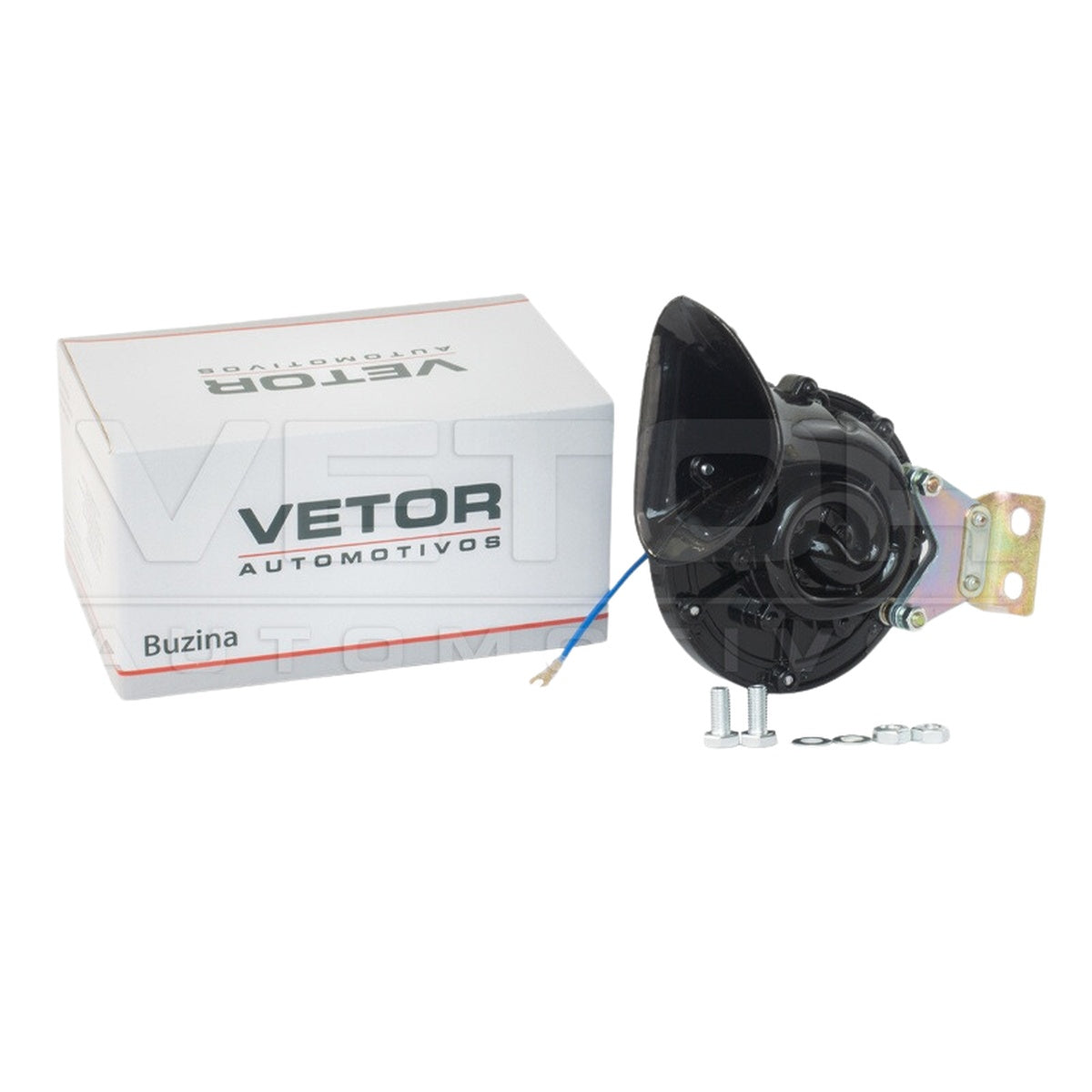 Buzina Eletrica Tipo Caracol Universal 24V - Vetor - VT061 - (1)