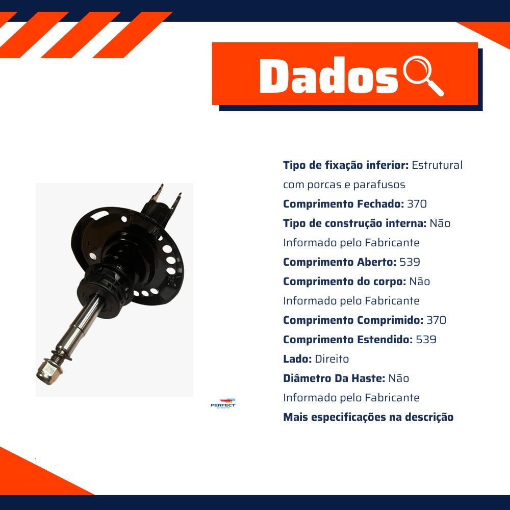Amortecedor Dianteiro Direito da Suspensão - Perfect - AMD3012 - (3)