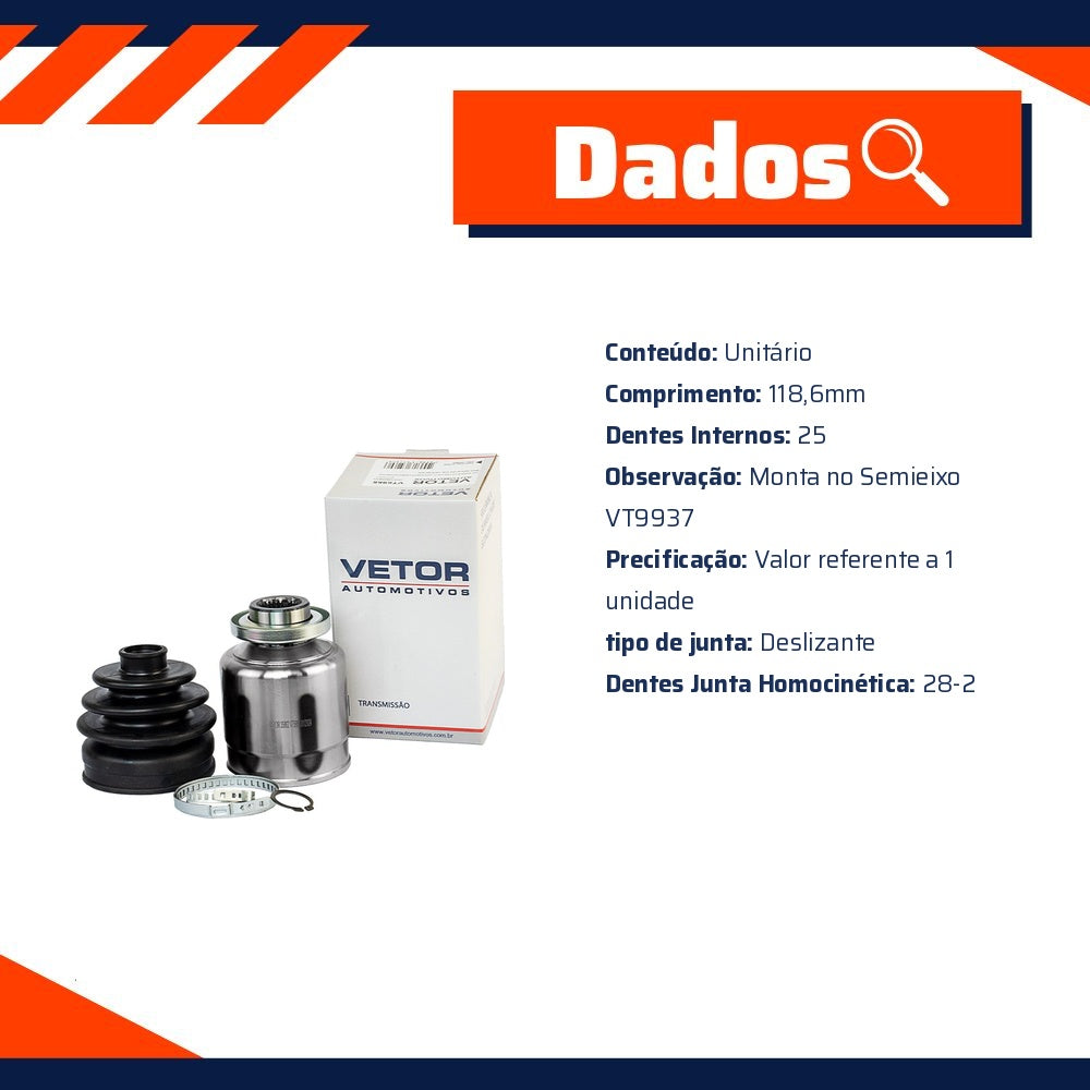 Junta Deslizante para KIA Mohave - Vetor - VT5955 - (5)