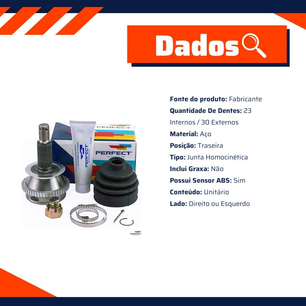 Kit Junta Homocinetica para Hyundai Santa Fé - Perfect - KJH2119 - (3)
