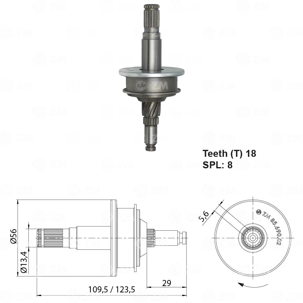 Impulsor de Partida - ZM - 8569002 - (1)