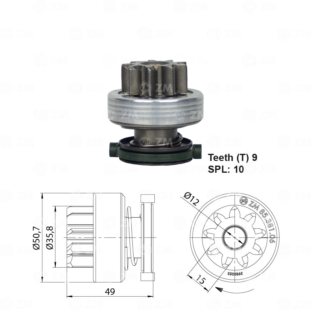 Impulsor de Partida - ZM - 8538106 - (1)