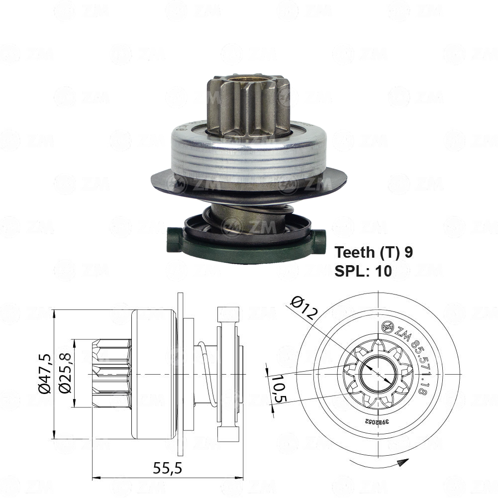 Impulsor de Partida - ZM - 8557118 - (1)