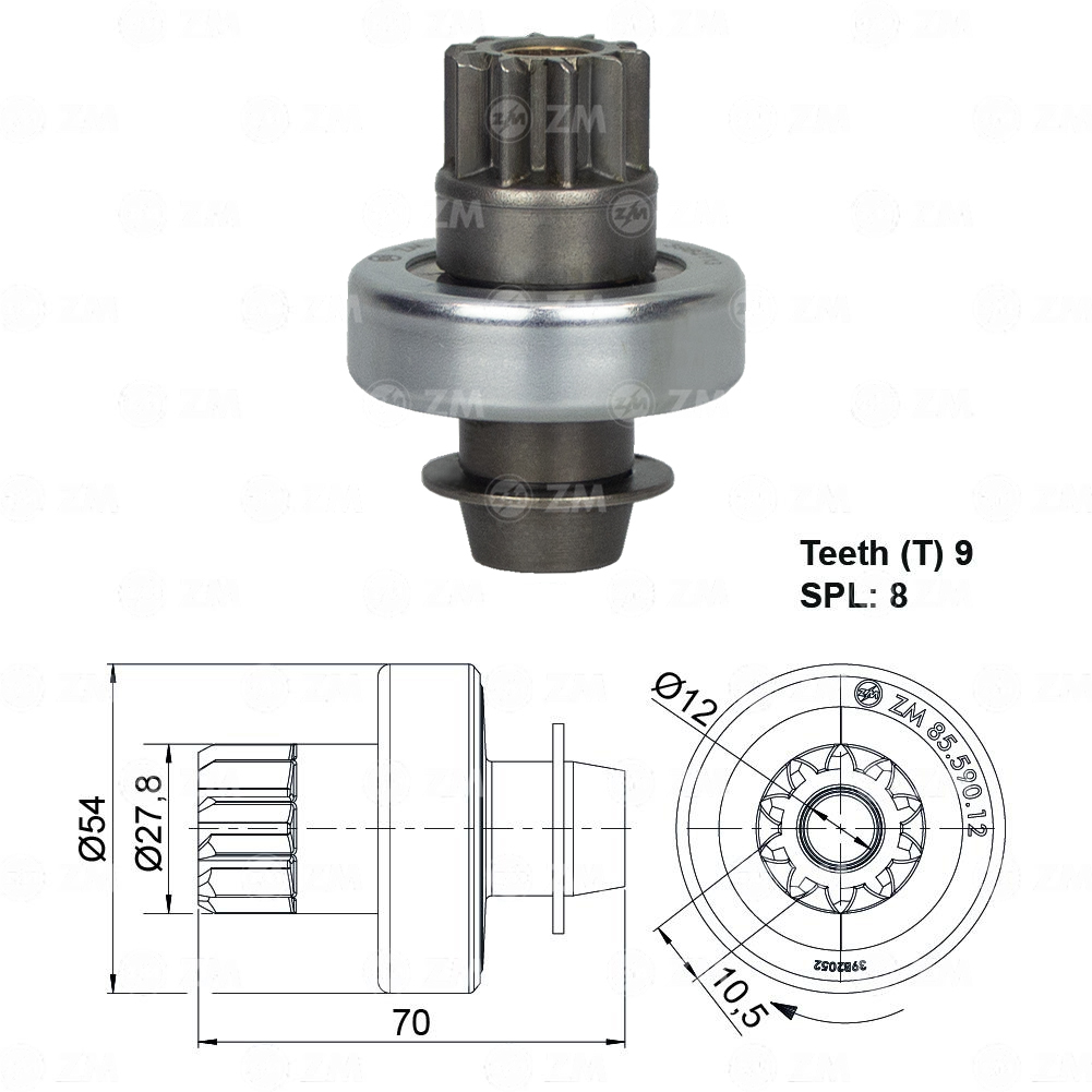 Impulsor de Partida - ZM - 8559012 - (1)