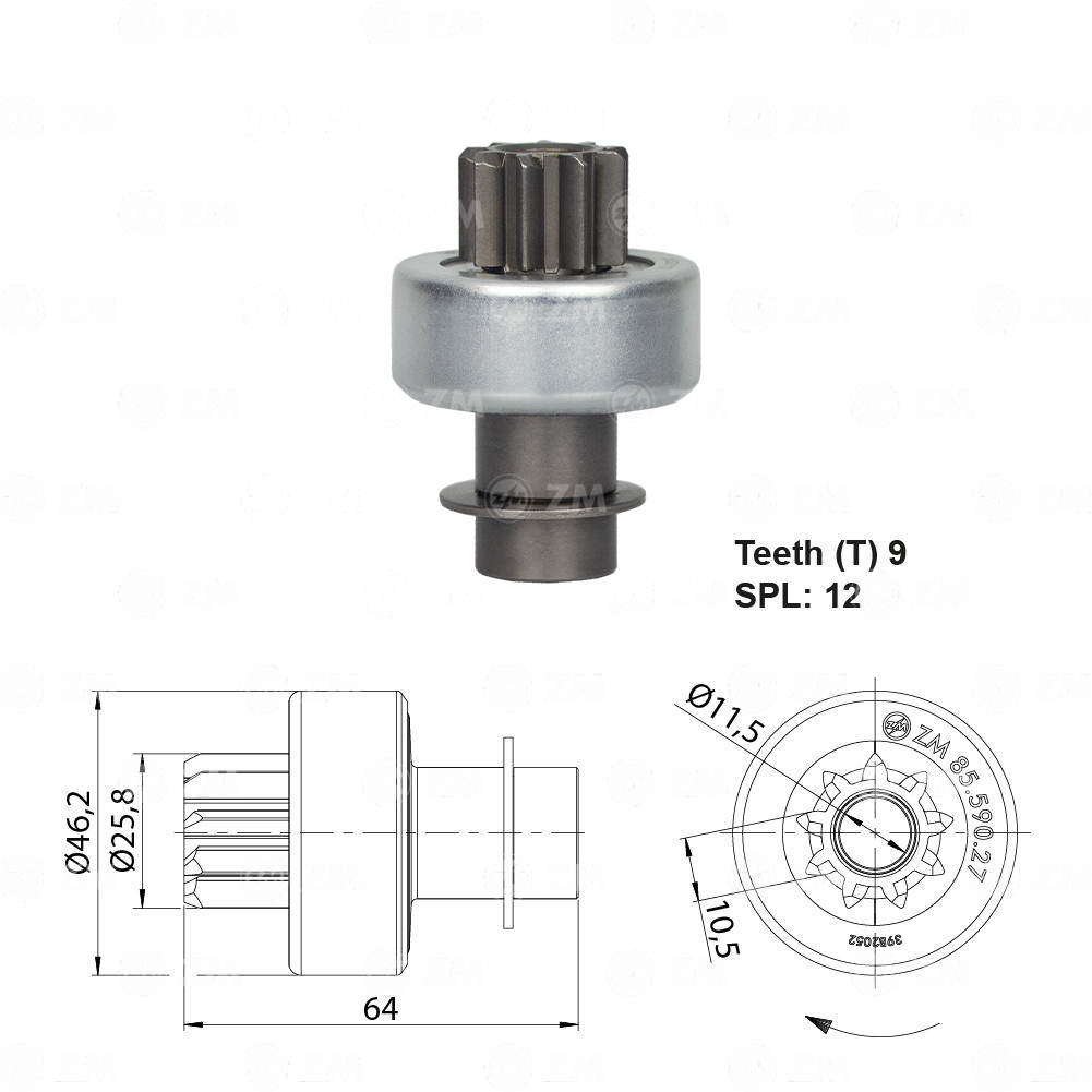 Impulsor de Partida - ZM - 8559027 - (1)