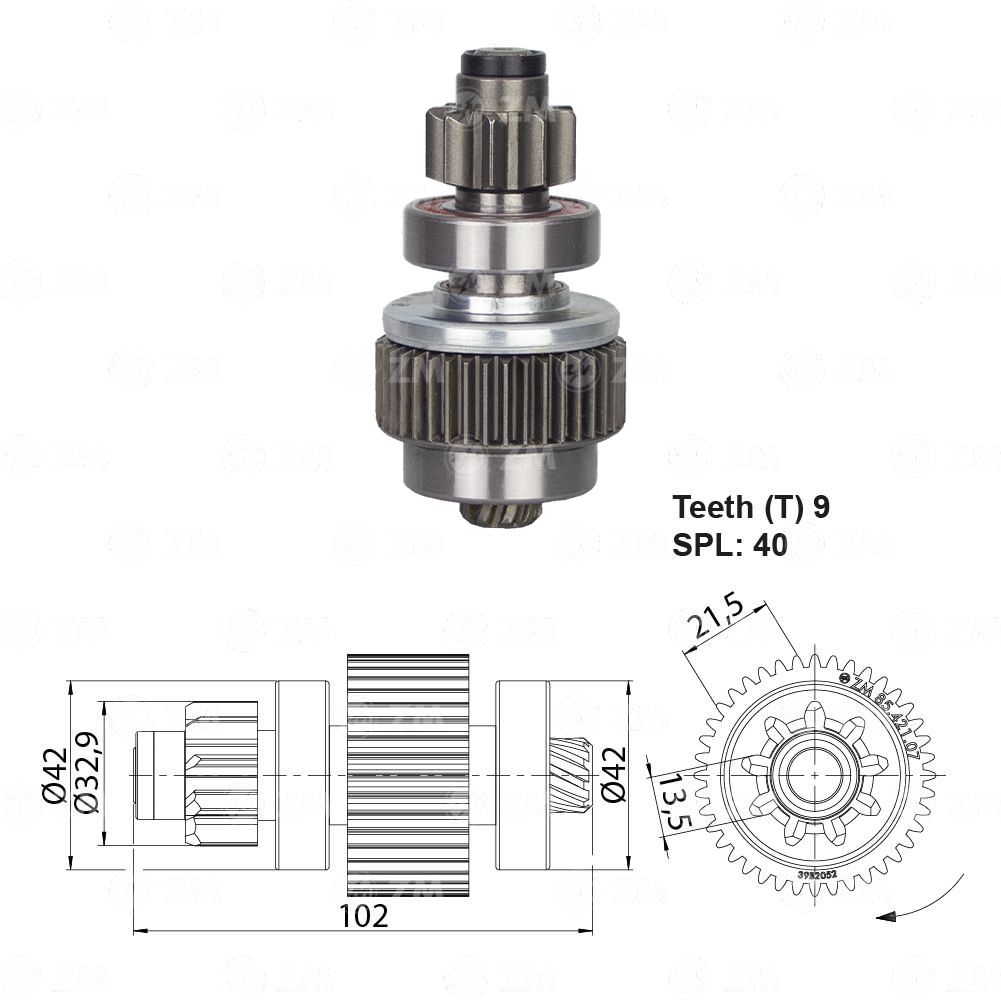 Impulsor de Partida - ZM - 8542107 - (1)