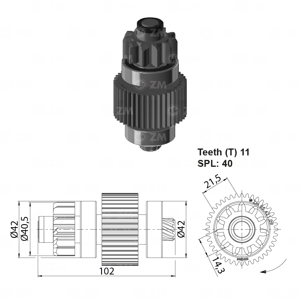 Impulsor de Partida - ZM - 8542109 - (1)