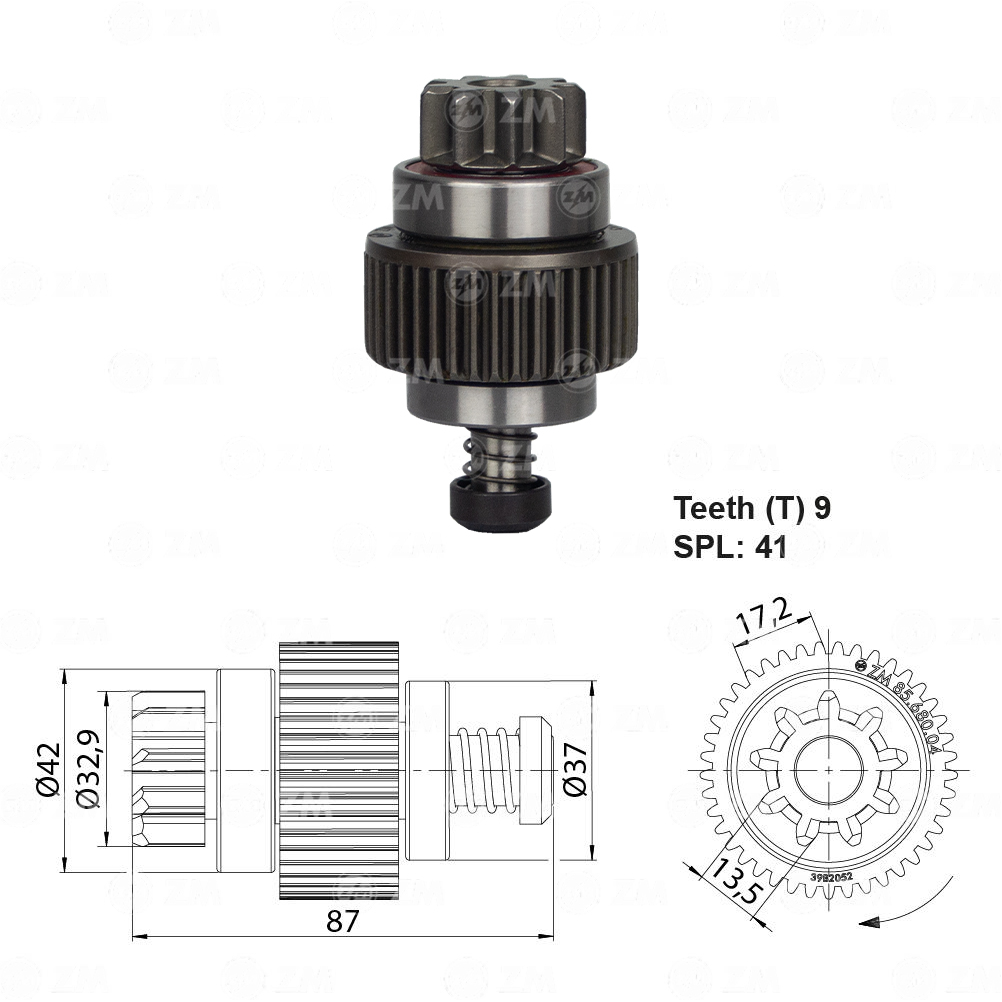 Impulsor de Partida - ZM - 8568004 - (1)