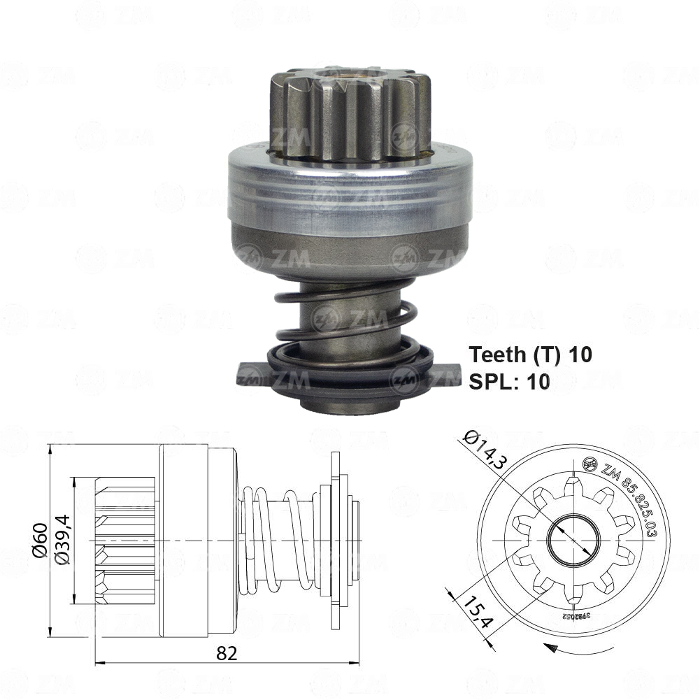 Impulsor de Partida - ZM - 8582503 - (1)