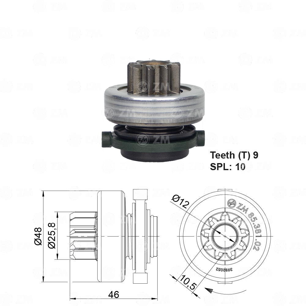 Impulsor de Partida - ZM - 8538102 - (1)