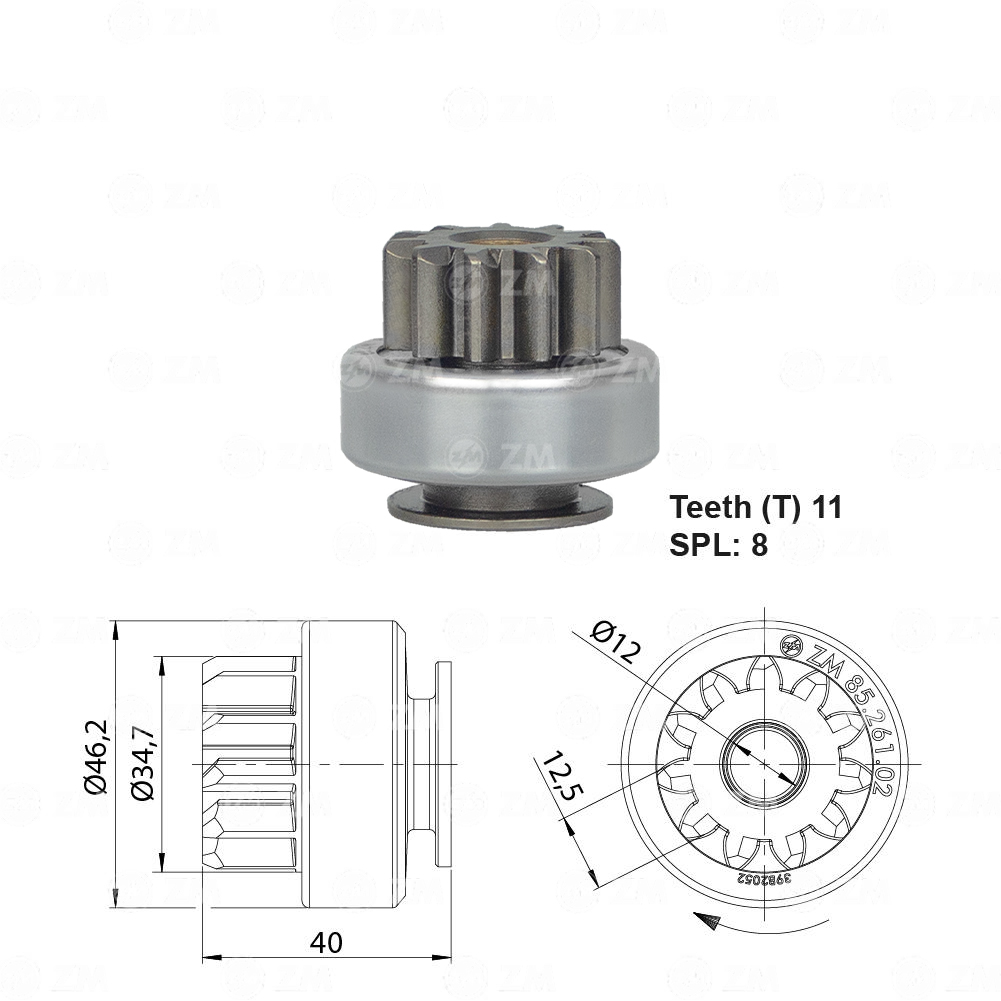 Impulsor de Partida - ZM - 8526102 - (1)