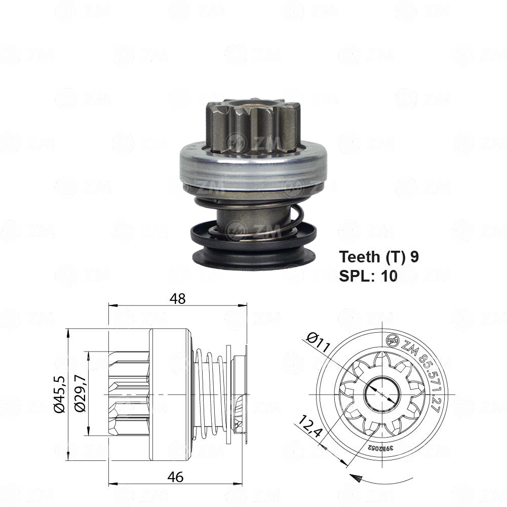 Impulsor de Partida - ZM - 8557127 - (1)