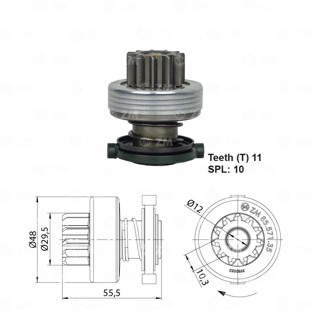 Impulsor de Partida - ZM - 8557135 - (1)