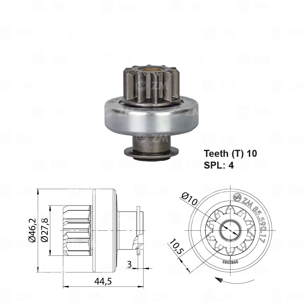 Impulsor de Partida - ZM - 8559017 - (1)