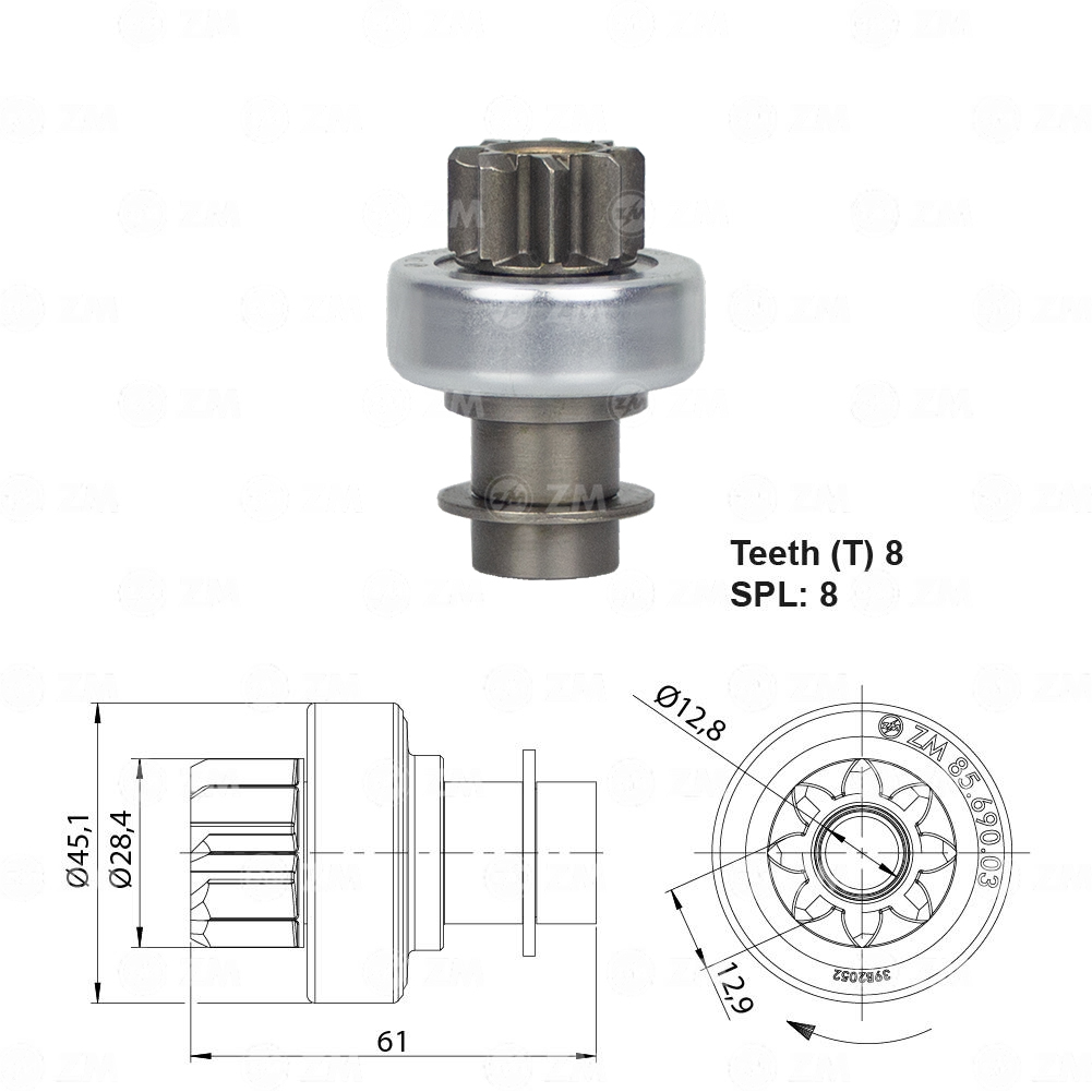 Impulsor de Partida - ZM - 8569003 - (1)