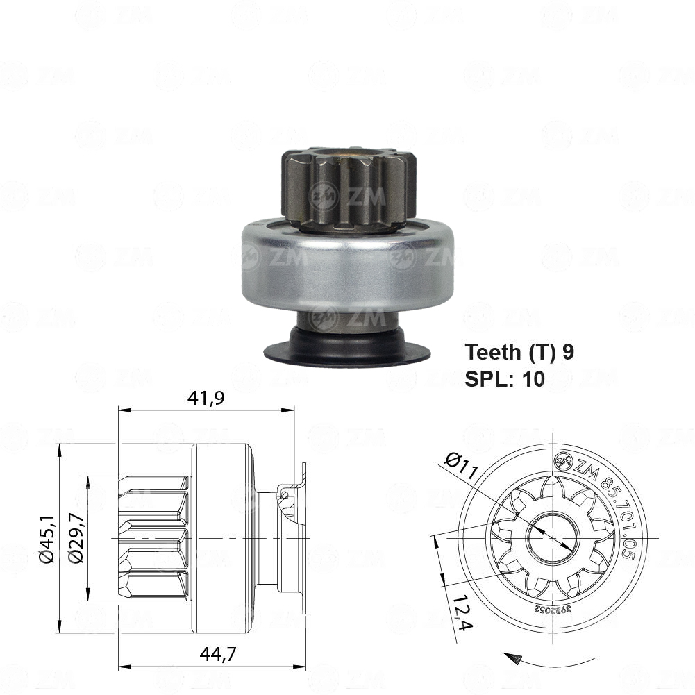 Impulsor de Partida - ZM - 8570105 - (1)