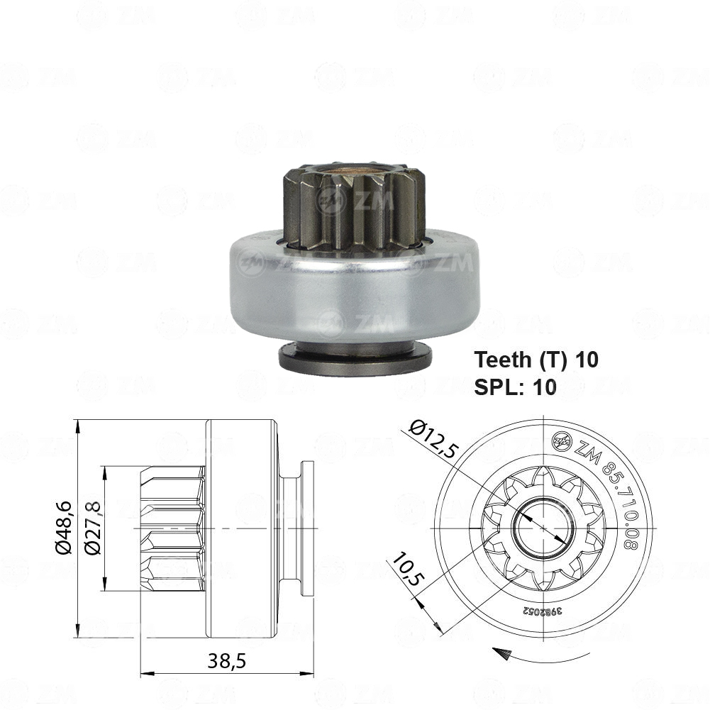 Impulsor de Partida - ZM - 8571008 - (1)
