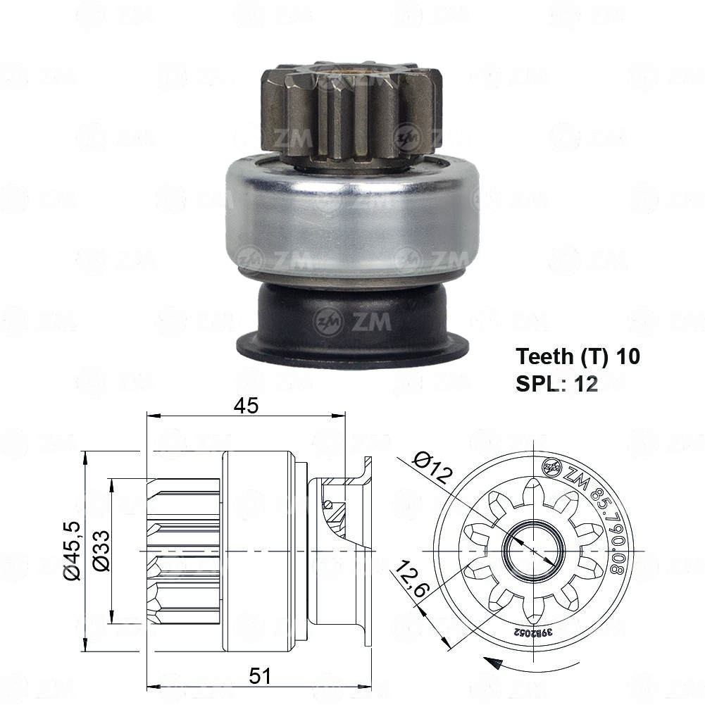 Impulsor de Partida - ZM - 8579008 - (1)