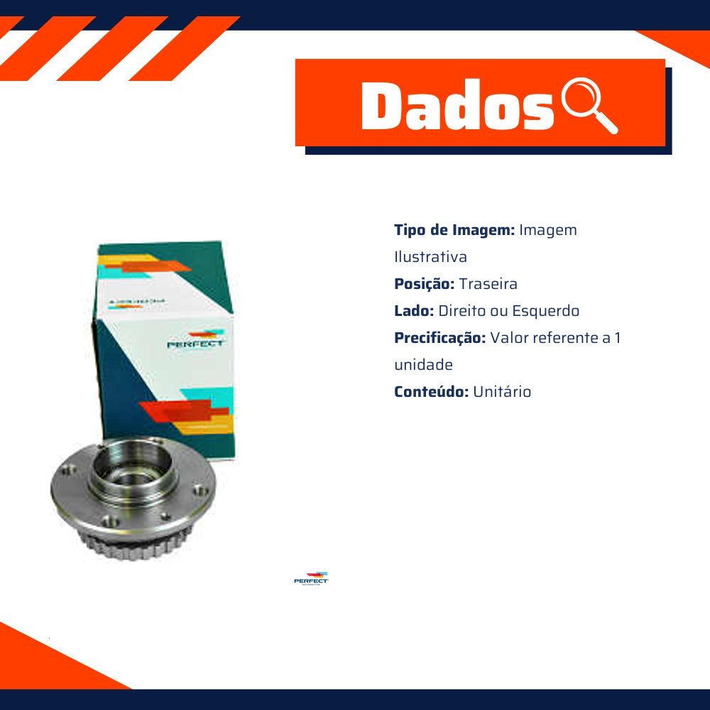 Cubo de Roda Traseiro Direito ou Esquerdo - Perfect - CDRT0110 - (3)