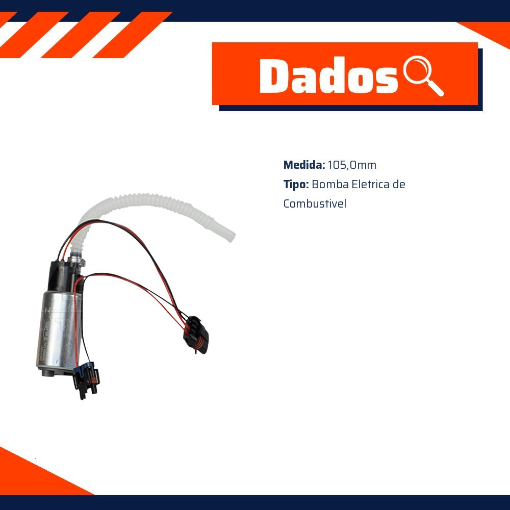 Bomba Eletrica de Combustivel para Toyota YARIS - E-Klass - EBC1185F - (5)