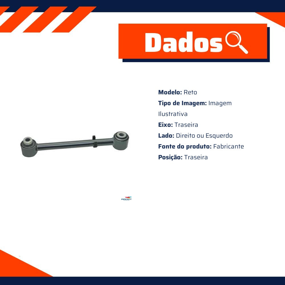 Braço de Suspensão Reto Traseiro para Chevrolet Captiva - Perfect - BDJ0397 - (2)