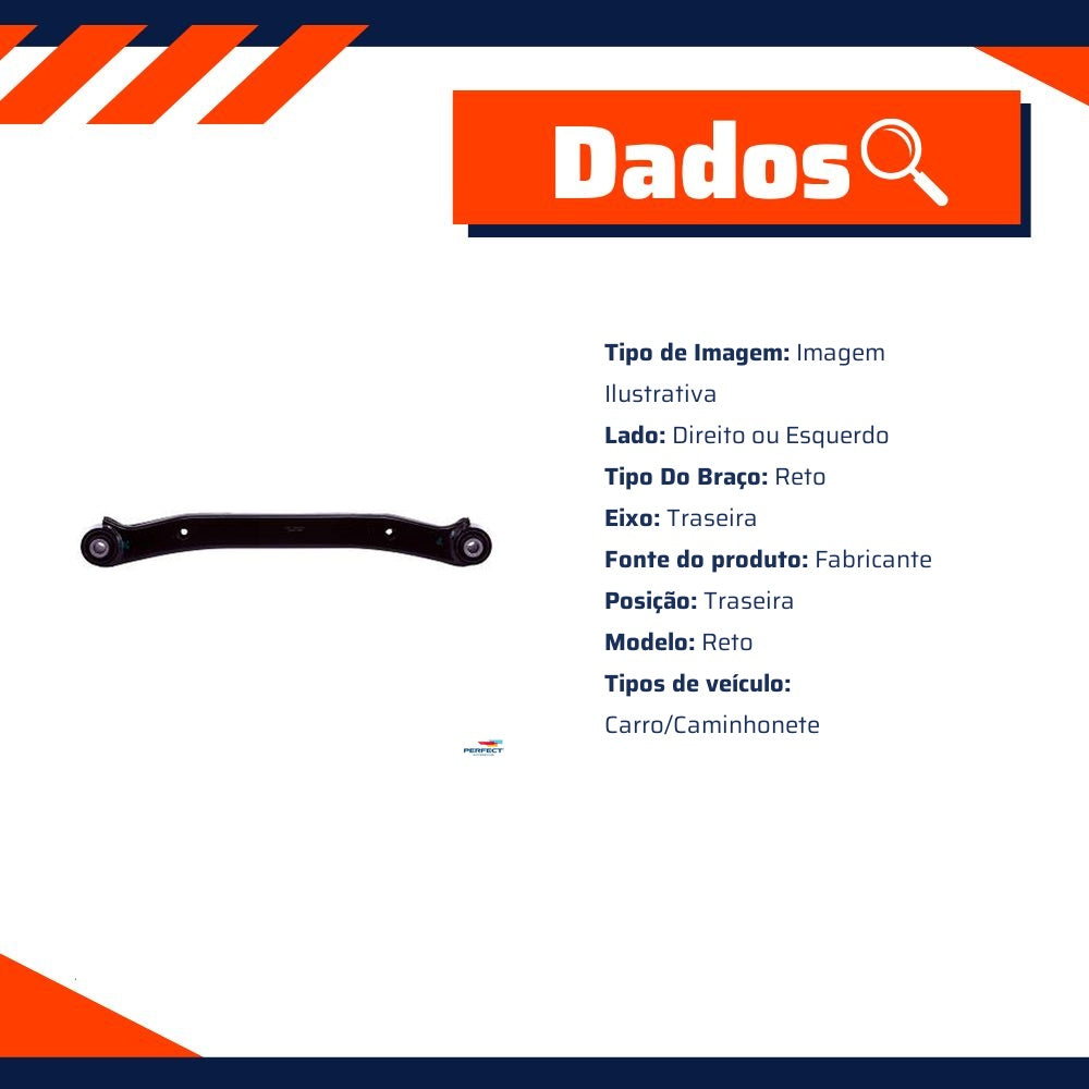 Braço de Suspensão Reto Traseiro para Hyundai I30 - Perfect - BDJ2137 - (2)