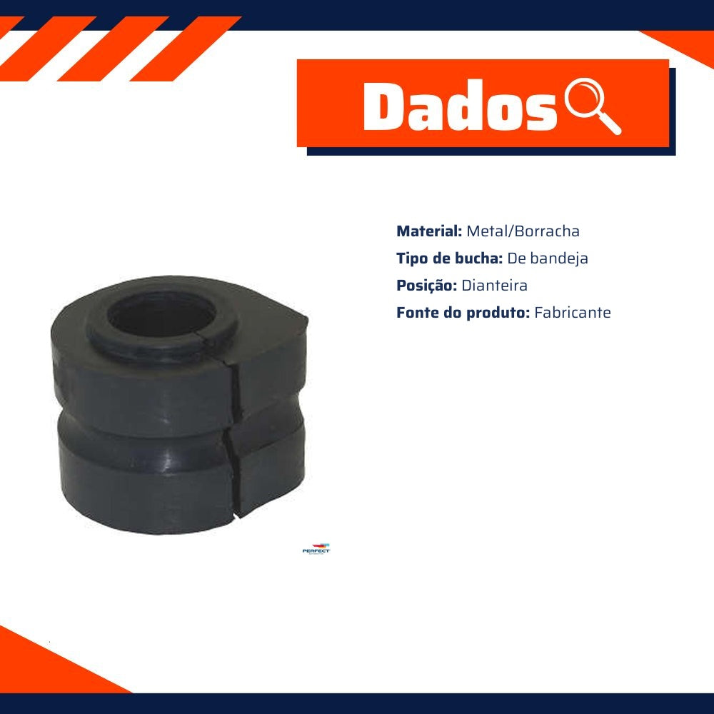 Bucha da Barra Estabilizadora Dianteira para Chrysler Caravan e Grand Caravan - Perfect - KBB2700 - (2)