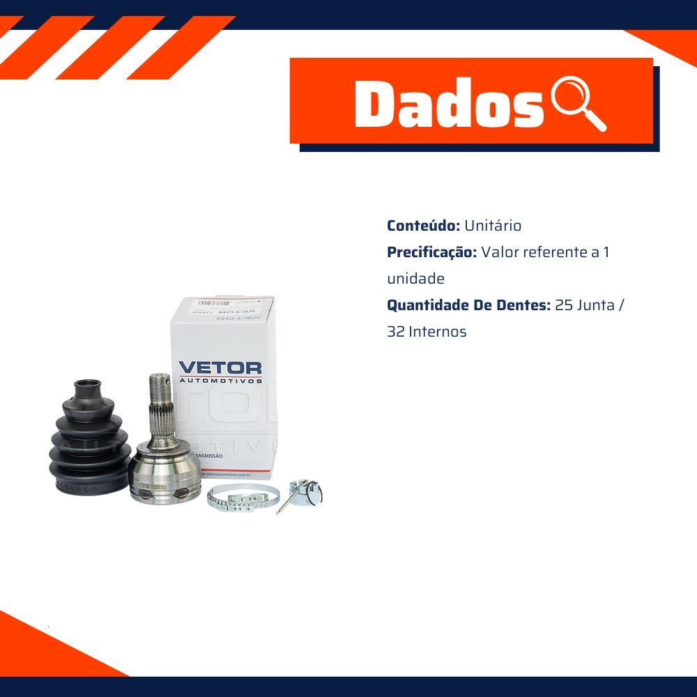 Junta Homocinetica para Citroen C4 Cactus - Vetor - VT5928 - (3)