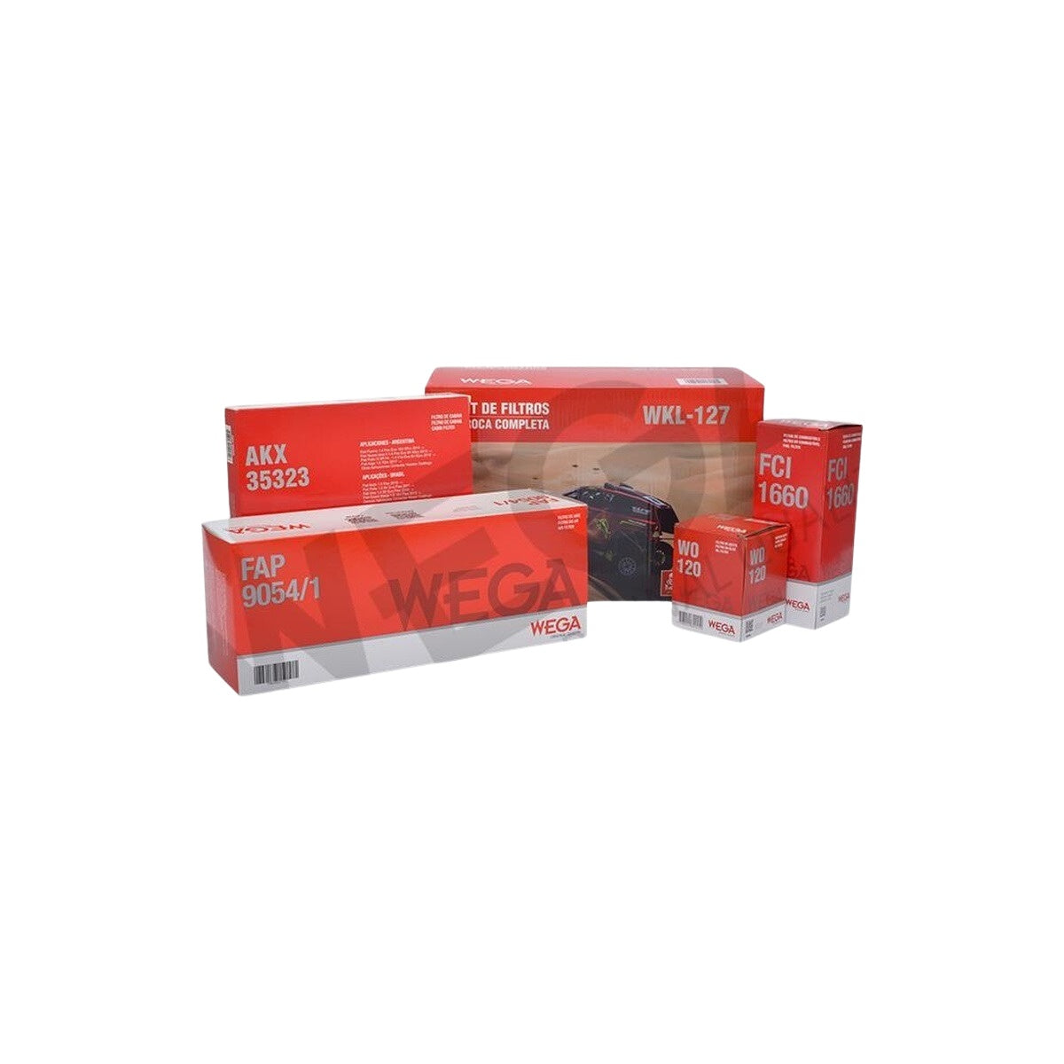 Kit de Filtros Mobi 1.0 8V Strada 1.4 8V - Wega - Wkl-127 - (1)