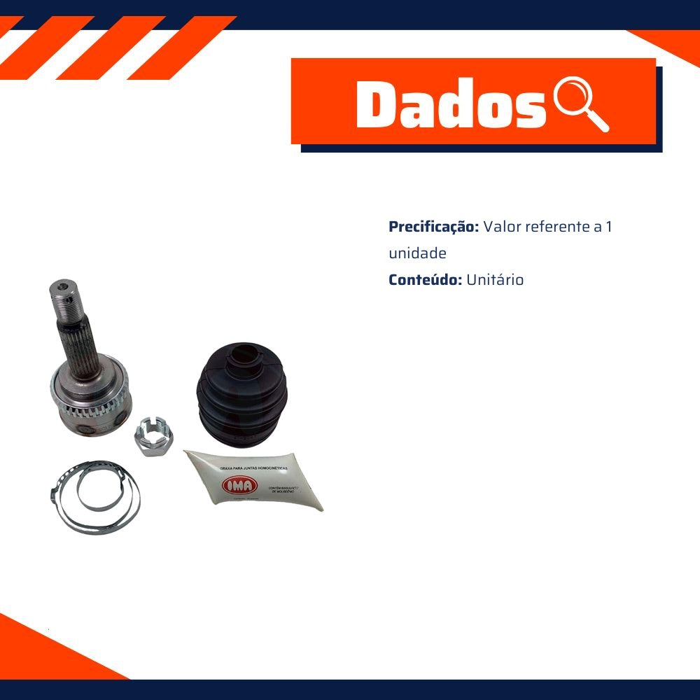 Ponteira Homocinética para Hyundai Atos e Atos Prime - IMA - AL-1741 - (2)