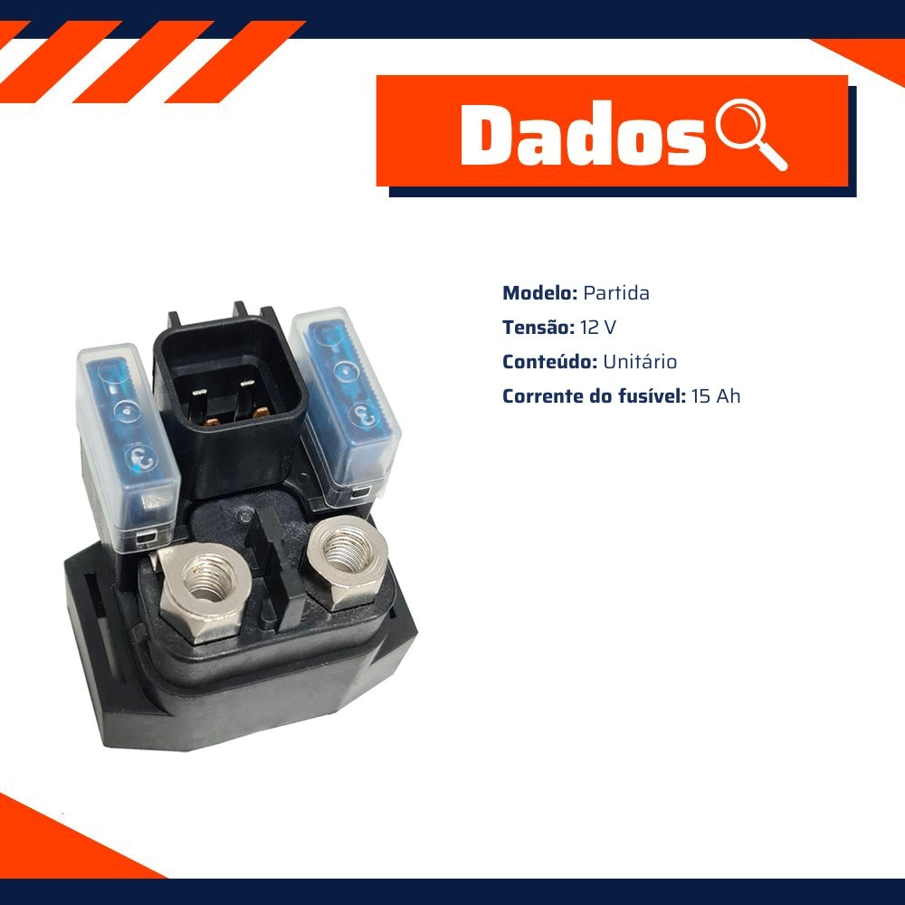 Relé de Partida para Yamaha FAZER FZ25 e XTZ 250 LANDER - Gauss - GM22031 - (2)