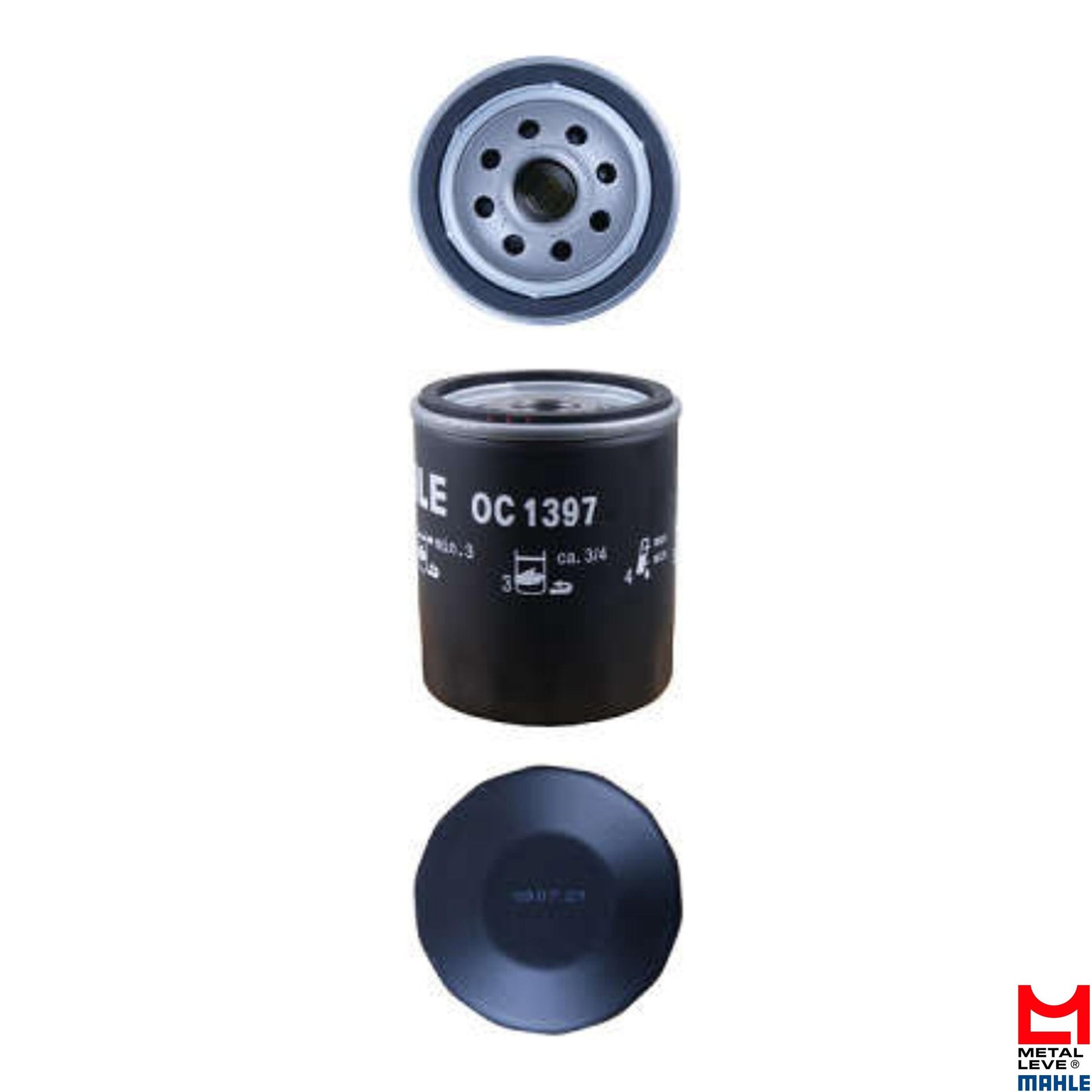 Filtro Blindado de Óleo Lubrificante - Mahle Metal Leve - OC1397 - (1)