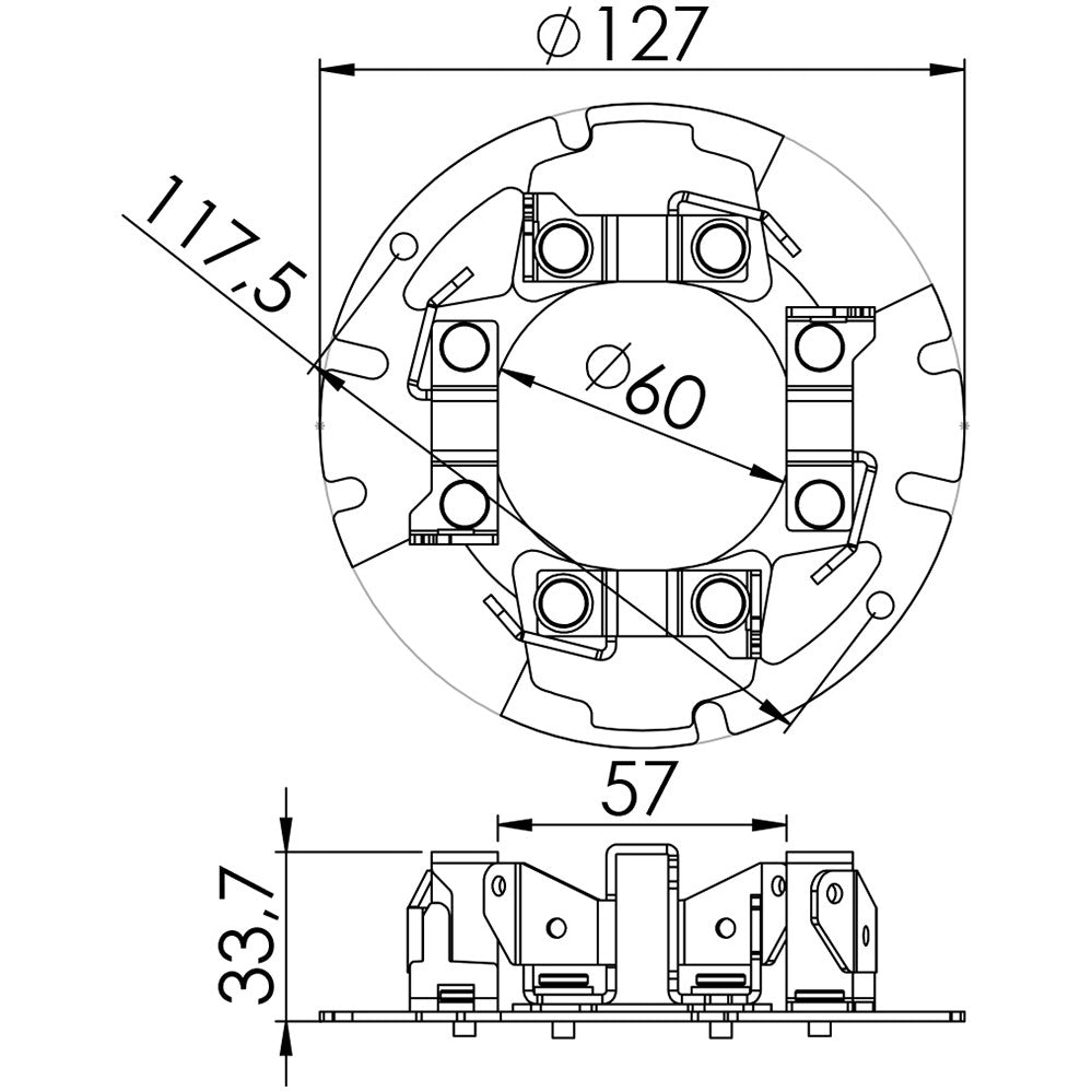 Porta Escovas para Motor de Partida com 4 Escovas - Unifap - 1.120/4 - (3)
