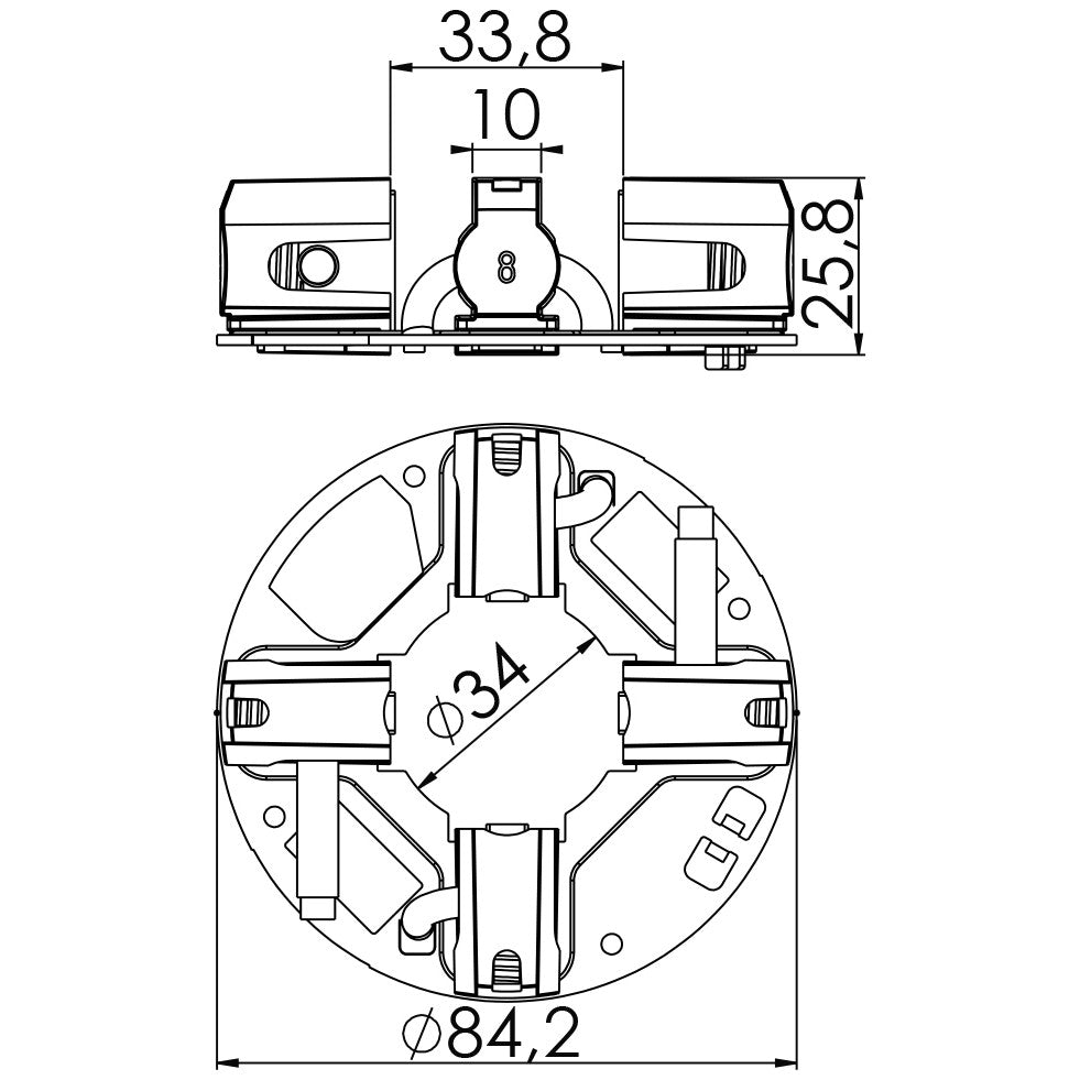 Porta Escovas para Motor de Partida com 4 Escovas - Unifap - 1.311/4 - (3)