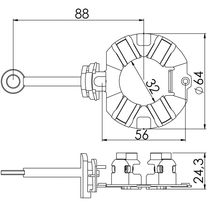 Porta Escovas para Motor de Partida com 4 Escovas - Unifap - 1.318/4 - (3)