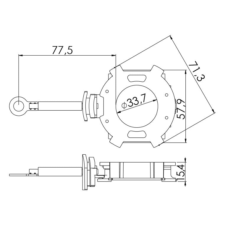 Porta Escovas para Motor de Partida com 4 Escovas - Unifap - 1.322/4 - (3)