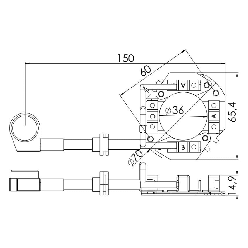 Porta Escovas para Motor de Partida com 4 Escovas - Unifap - 1.331/4 - (3)