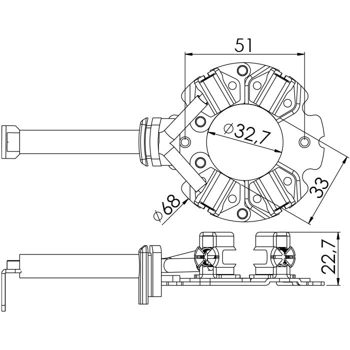Porta Escovas para Motor de Partida com 4 Escovas - Unifap - 1.342/4 - (3)