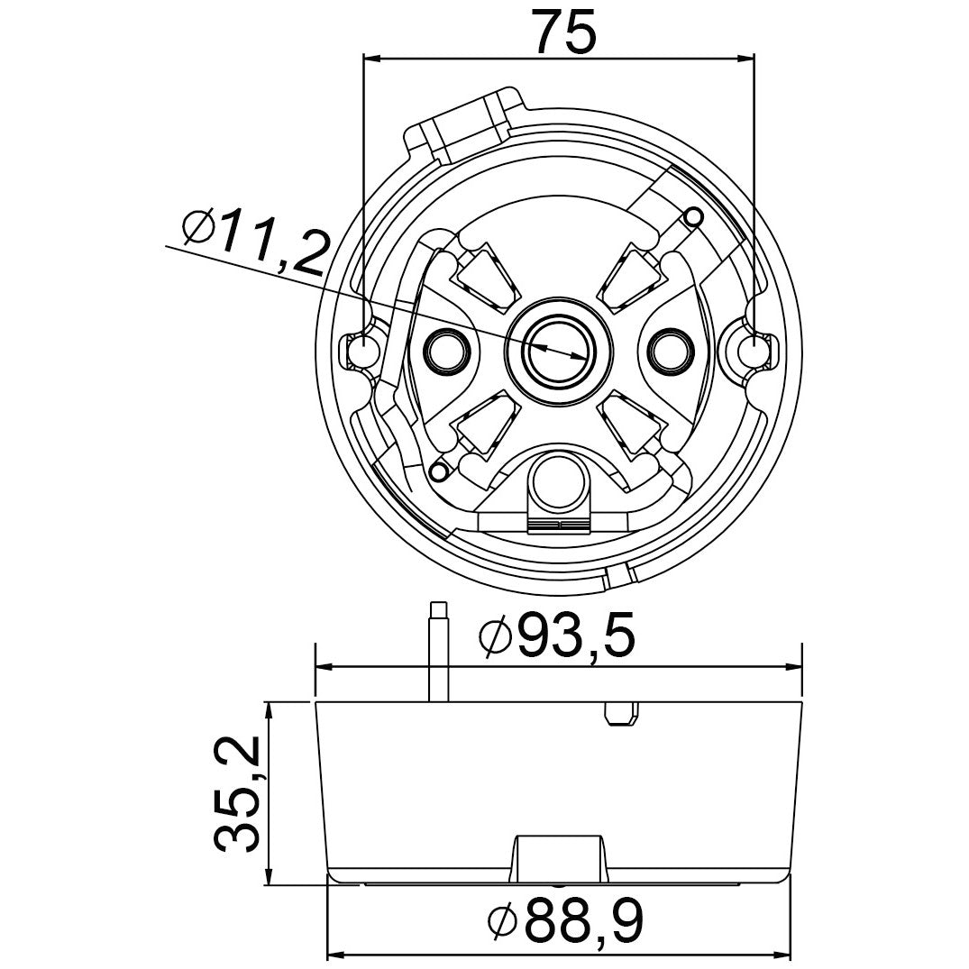 Porta Escovas para Motor de Partida com 4 Escovas - Unifap - 1.366/4 - (3)