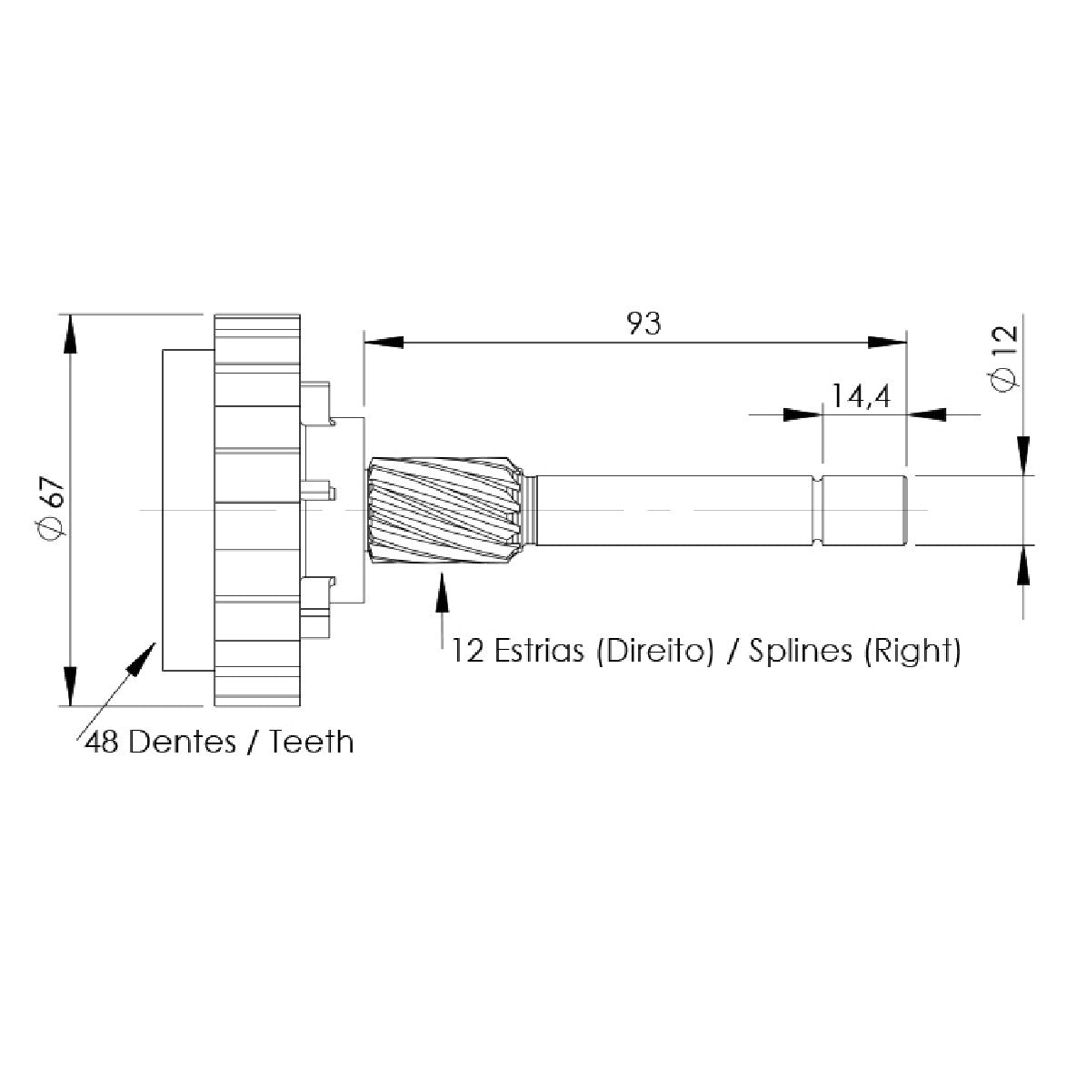 Planetária para Motor de Partida - Unifap - 14.910 - (4)