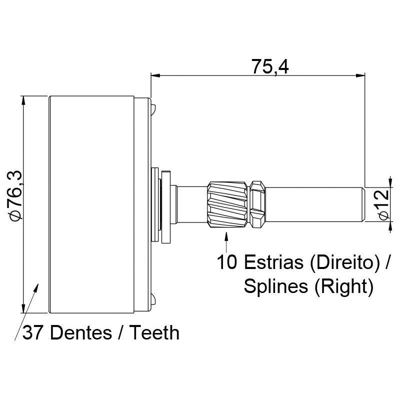 Planetária para Motor de Partida - Unifap - 17.950 - (4)