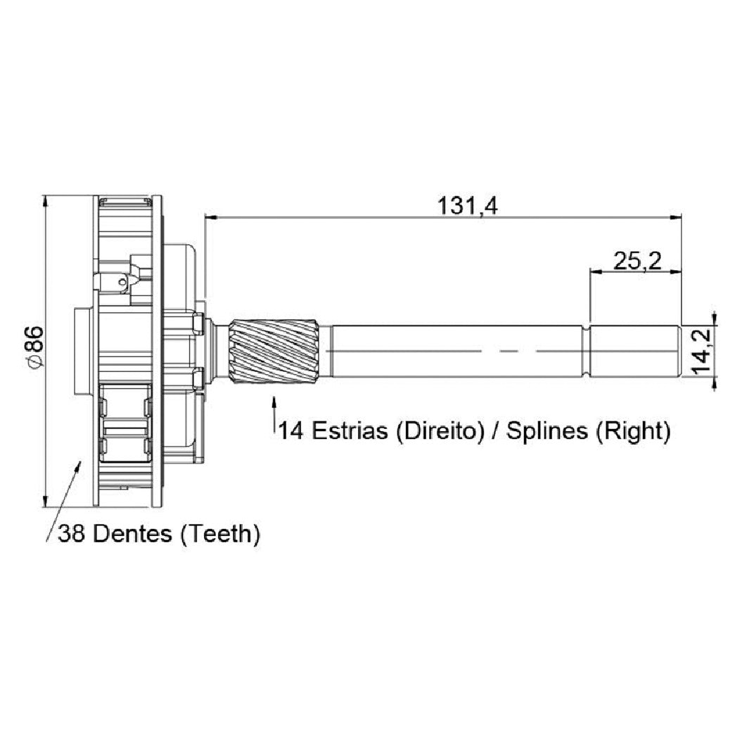 Planetária para Motor de Partida - Unifap - 18.622 - (4)