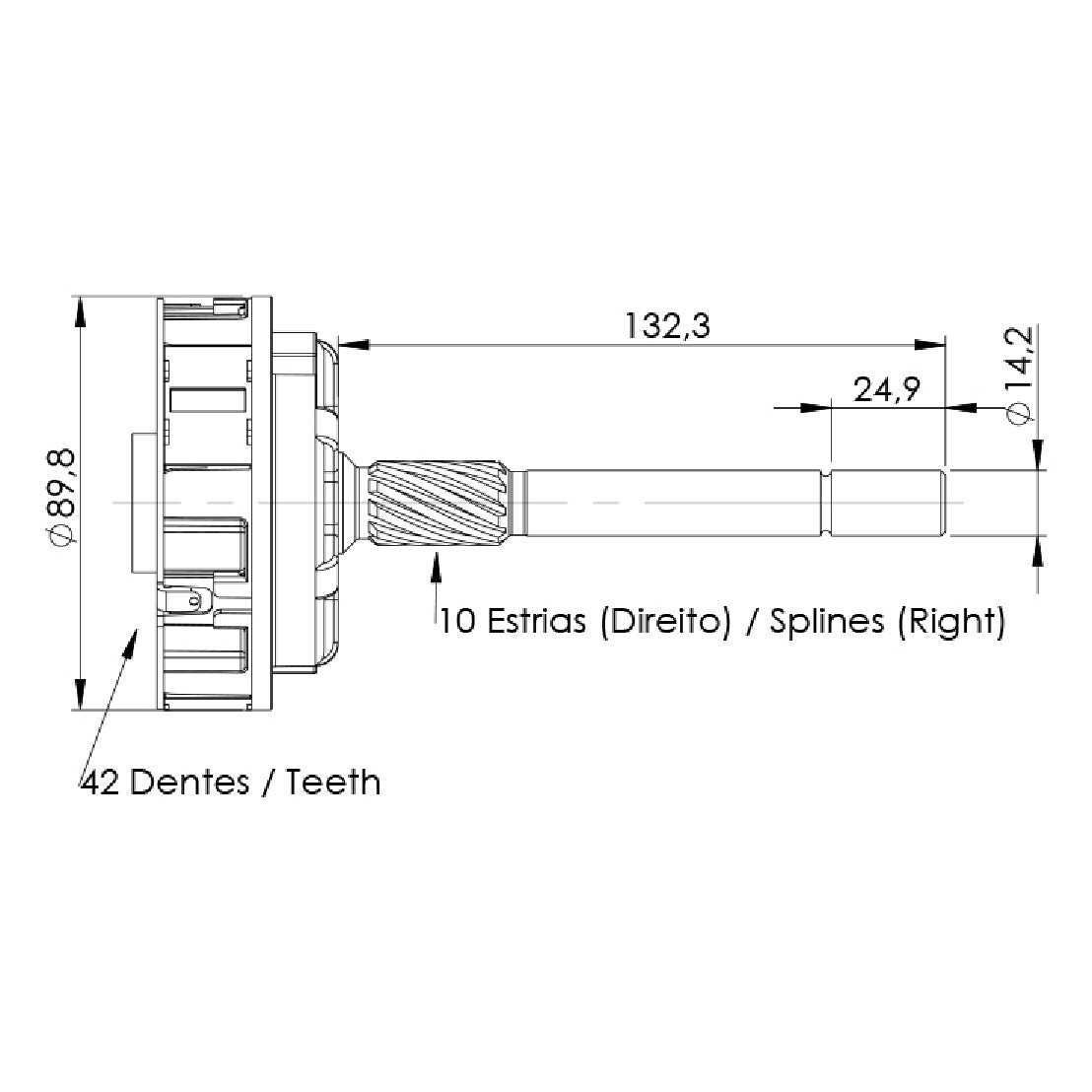 Planetária para Motor de Partida - Unifap - 18.832 - (4)