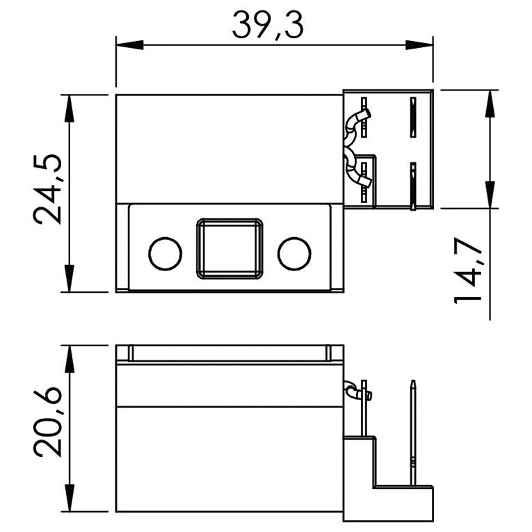 Porta Escovas para Alternador com 2 Escovas - Unifap - 2.210/2 - (3)