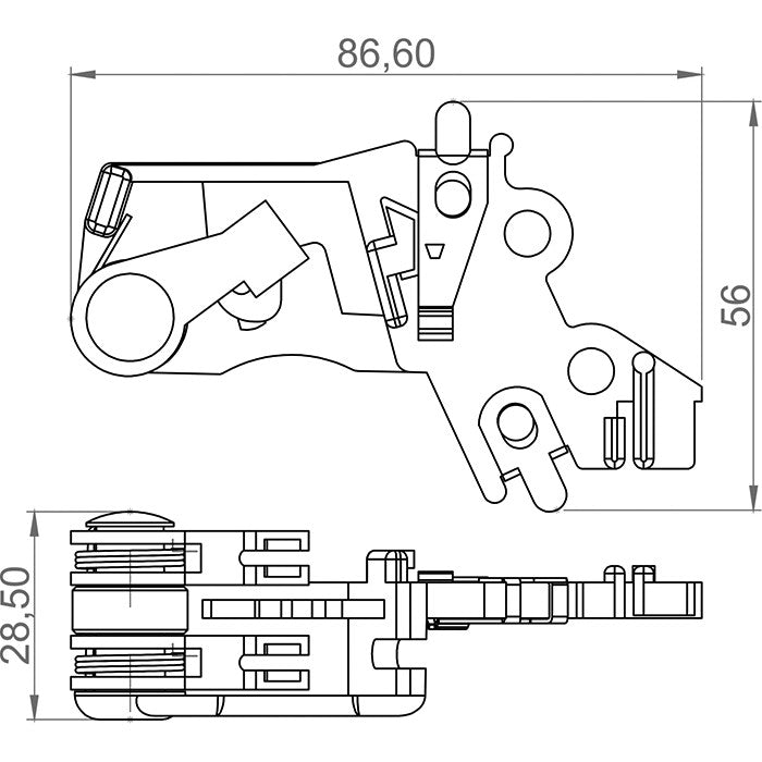 Porta Escovas para Alternador com 2 Escovas - Unifap - 2.213/2 - (3)